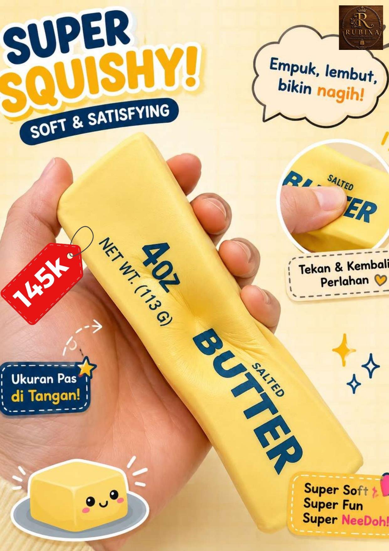 Butter Squishy Premium Rubixa